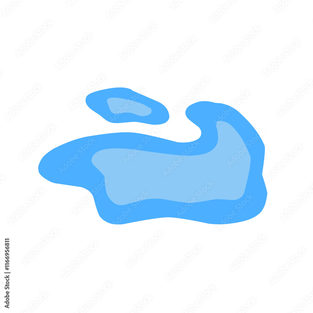blue puddle vector