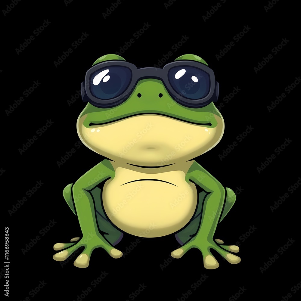 Fototapeta premium Cool Frog in Shades 