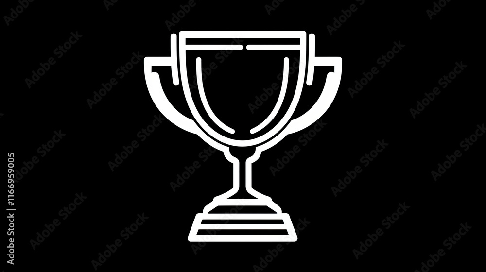 Cup trophy line icon or champion winner award prize, vector goblet. Sport trophy cup reward for first place and championship victory award for soccer, football best game thin line cup icon Cup trophy line icon or champion winner award prize, vector goblet. Sport trophy cup reward for first place and championship victory award for soccer, football best game thin line cup icon