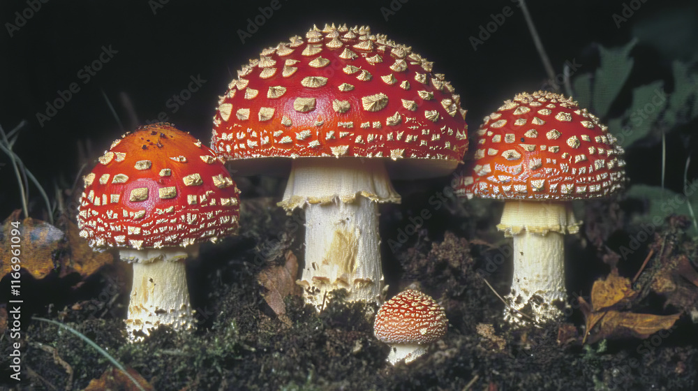 Amanita mushroom, autumn muscaria, vector isolated icon. Fall nature and Thanksgiving holiday harvest symbol of amanita mushroom or fly agaric, poisonous boletus fungi Amanita mushroom, autumn muscaria, vector isolated icon. Fall nature and Thanksgiving holiday harvest symbol of amanita mushroom or fly agaric, poisonous boletus fungi