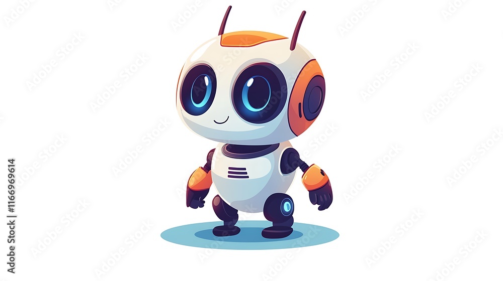 Robot character animation digital art studio fun playful design Robot character animation digital art studio fun playful design