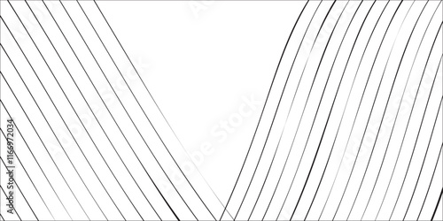 Soft and smooth geometric waves in colorful, creating a minimalist yet visually striking pattern ideal