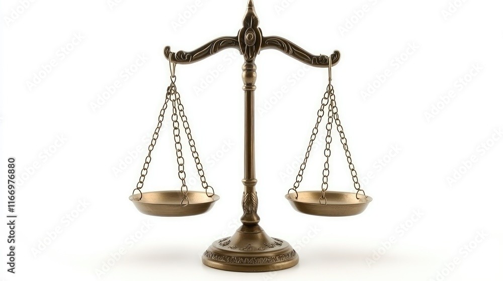Fairness scales of justice isolated on white white background Fairness scales of justice isolated on white white background