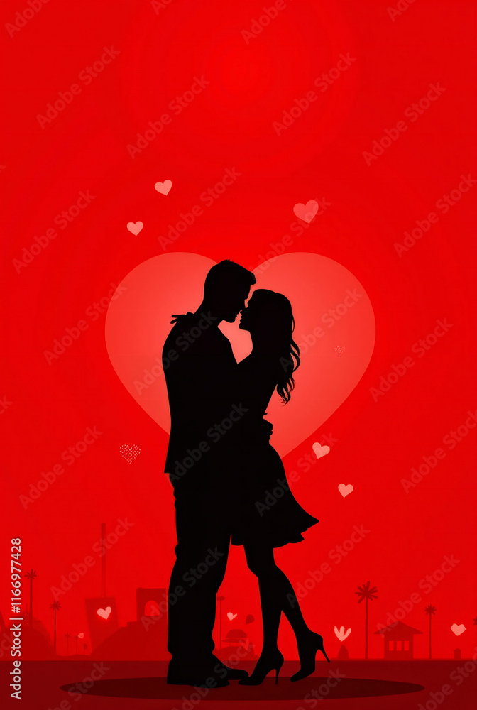 silhouette of a couple kissing silhouette of a couple kissing
