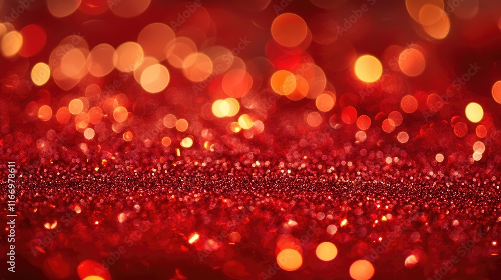 Festive red bokeh background with glittering lights, perfect for Christmas and New Years Eve parties. Concept of a dazzling holiday season. Festive red bokeh background with glittering lights, perfect for Christmas and New Years Eve parties. Concept of a dazzling holiday season.