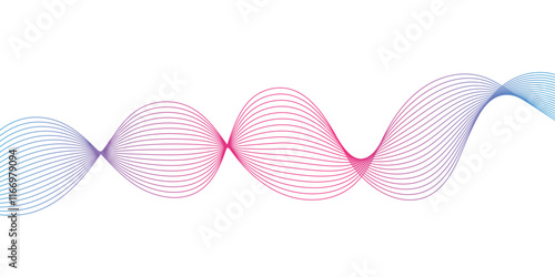 abstract wave element for design pink and white. Design template for cover, business. Abstract dynamic color lines, waves. Vector geometric backgrounds.	
