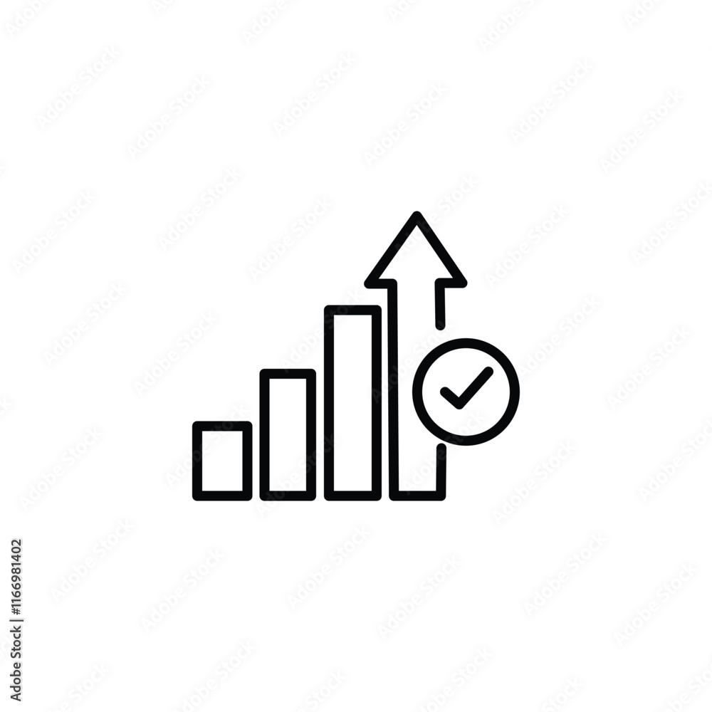 Upgrade stroke icon in black Upgrade stroke icon in black