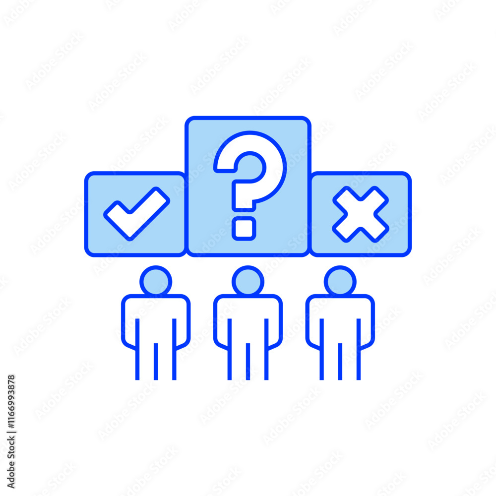 Interactive Poll Line Icon. linear style sign for mobile concept and web design. Outline vector icon. Interactive Poll Line Icon. linear style sign for mobile concept and web design. Outline vector icon.