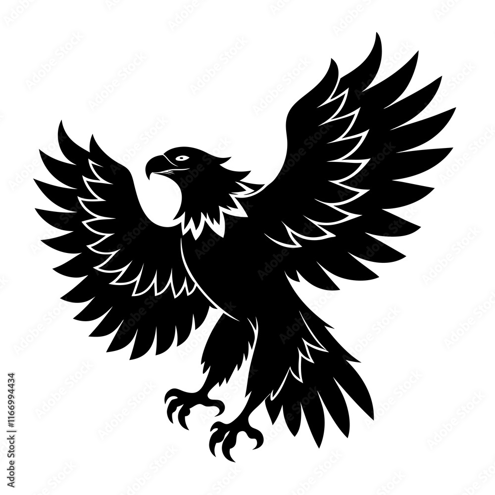 Eagle Silhouette vector illustration Eagle Silhouette vector illustration