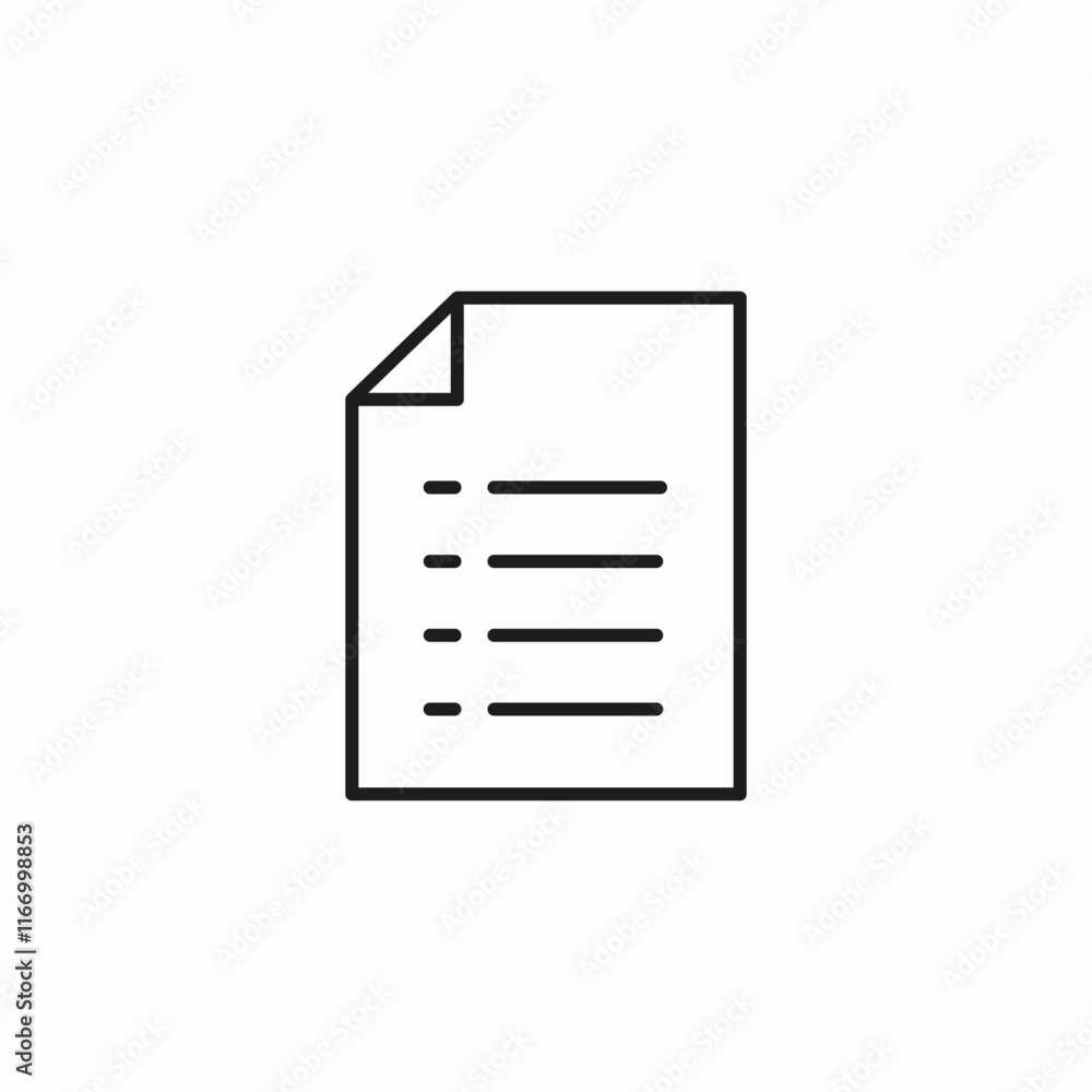file check list icon sign vector file check list icon sign vector