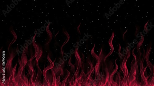 Abstract red flames on black background.