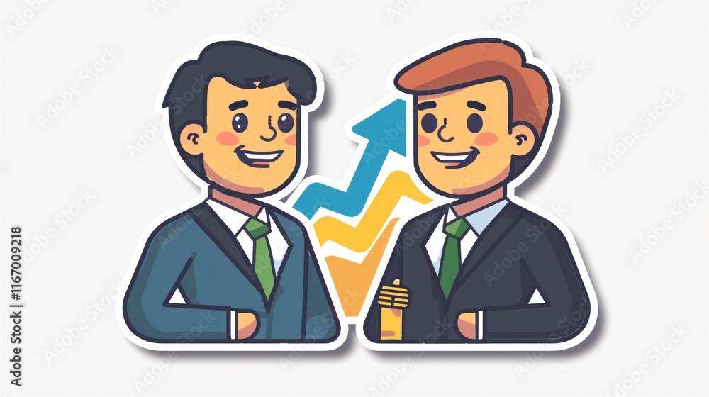 Professional Business Related Gradient Icon Sticker for Financial Marketing Professional Business Related Gradient Icon Sticker for Financial Marketing