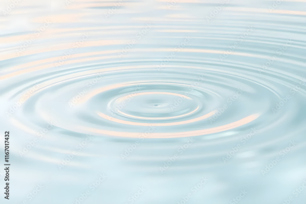 Close-up of gentle ripples on a calm water surface, creating a soothing and serene pattern. Wellness, cosmetics, and eco-friendly advertising banners. Close-up of gentle ripples on a calm water surface, creating a soothing and serene pattern. Wellness, cosmetics, and eco-friendly advertising banners.