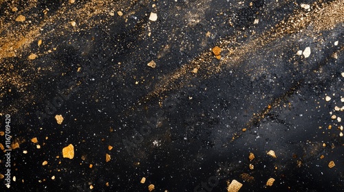 Marbre en pierre noire avec des paillettes d'or viens. IdÃƒÂ©al comme fond d'ÃƒÂ©cran.