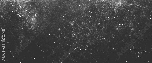 Vector white grunge abstract dust and scratches design black background