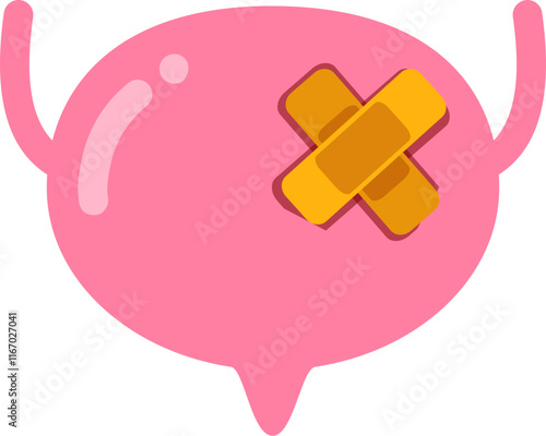 bladder disease. Urinary tract infection Illustration