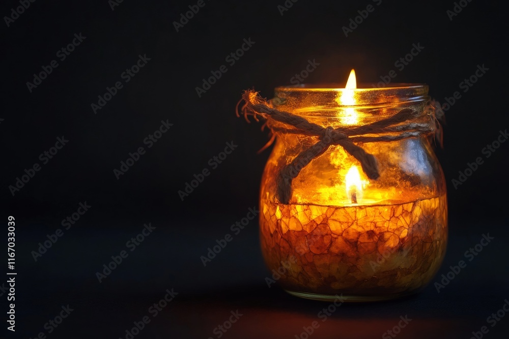Enchanting candlelight and tarot items captured in a stunning realistic photograph on dark canvas Enchanting candlelight and tarot items captured in a stunning realistic photograph on dark canvas