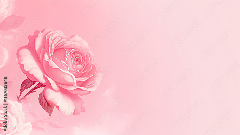 pink rose on a pink background pink rose on a pink background