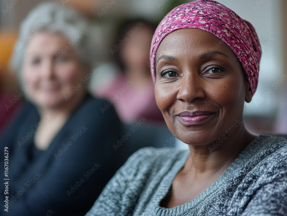 Caring women sharing support in a community setting Caring women sharing support in a community setting