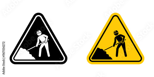 Under construction sign vector