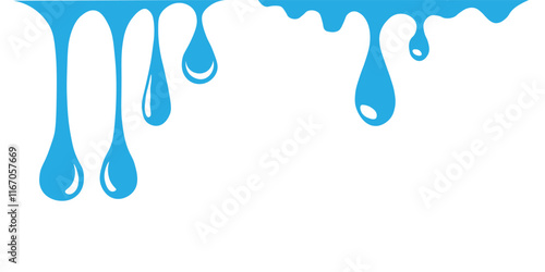 Water Drip Vector Illustration