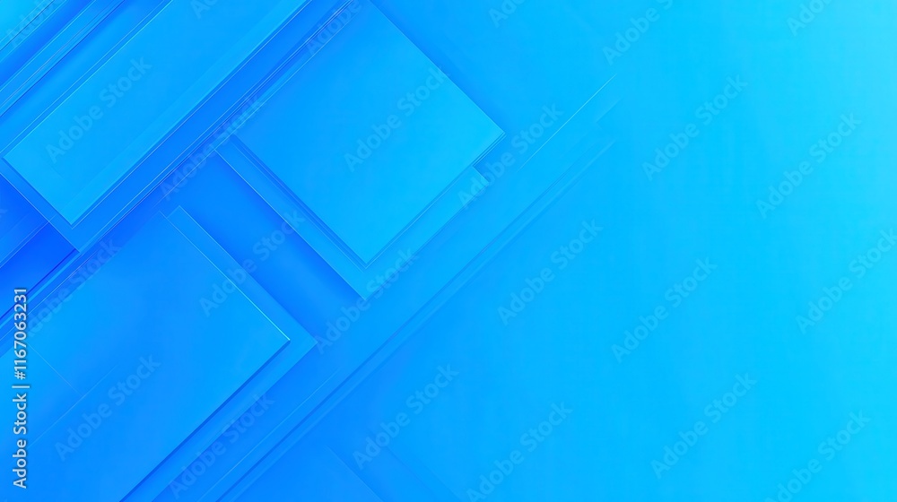 Fototapeta premium Vibrant Blue Gradient, a dynamic blend of azure hues creating a modern technological backdrop, ideal for digital designs or innovative presentations.