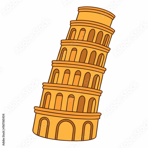 pisa tower illustration