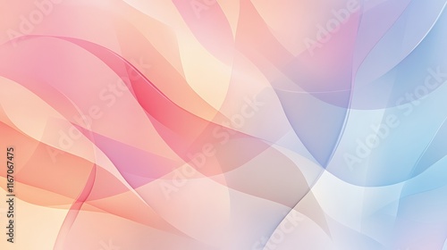 Abstract Pastel Waves Flowing Design