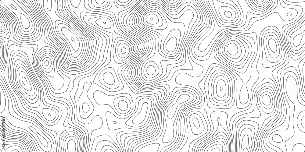 Abstract topographic contours map background. Panorama view gradient multicolor wave curve lines banner background design. Abstract topographic contours map background. Panorama view gradient multicolor wave curve lines banner background design.