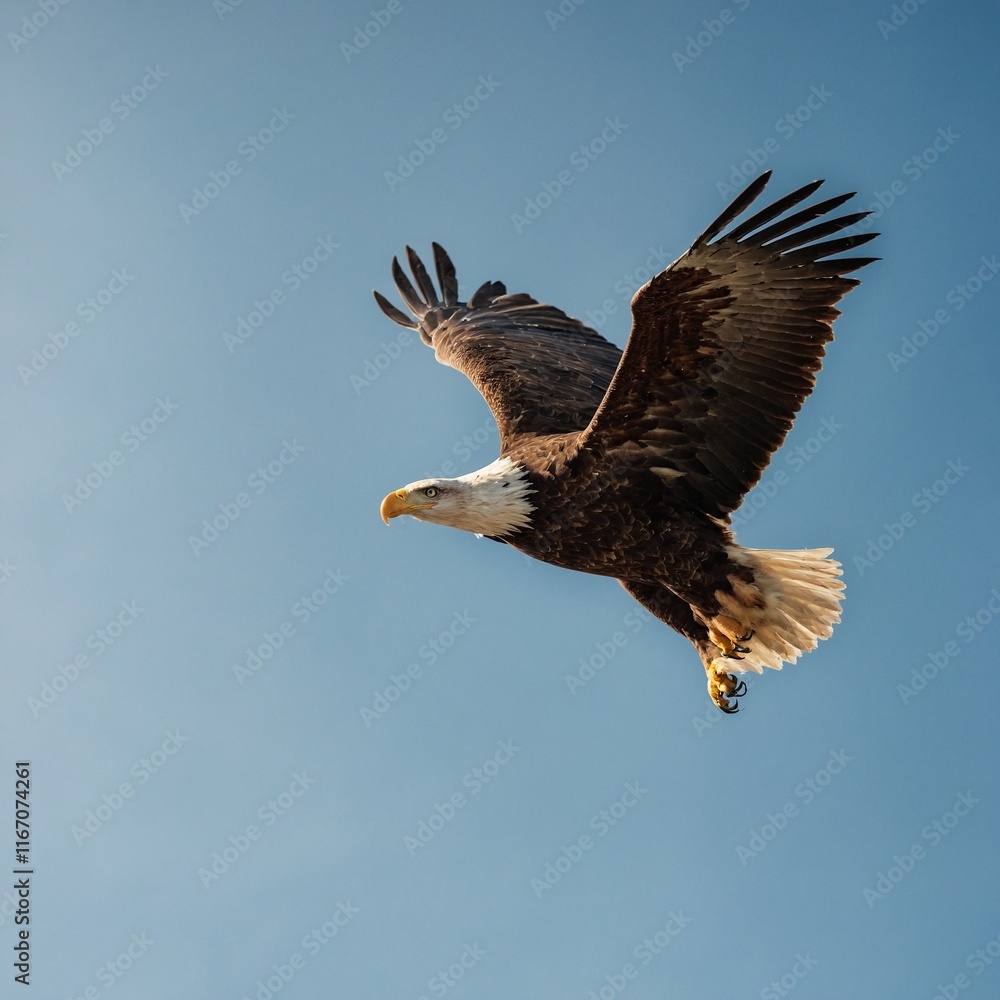 Capture an eagle soaring high in the sky. Capture an eagle soaring high in the sky.