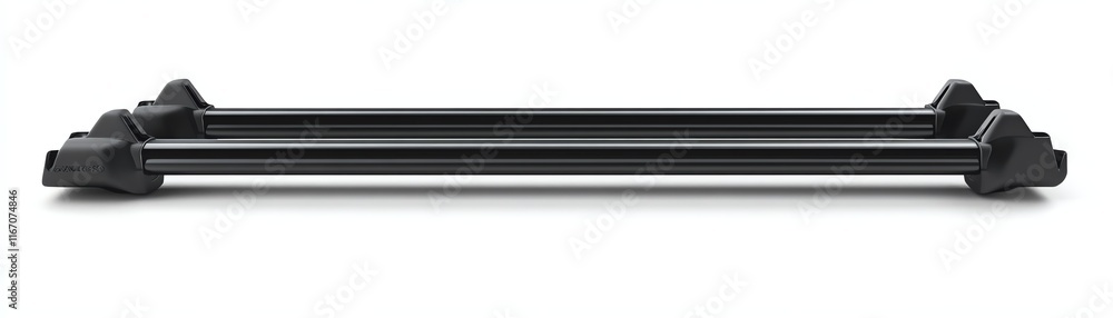 Black roof rack for car, white isolate background Black roof rack for car, white isolate background