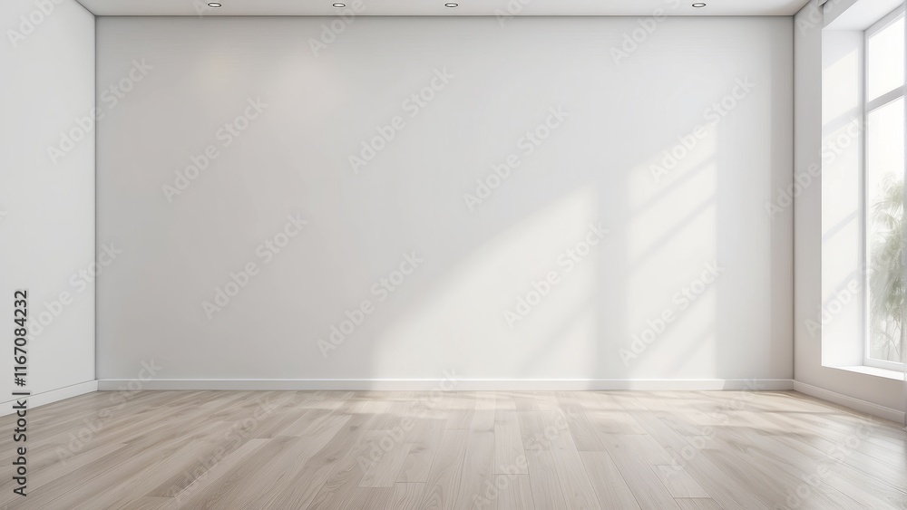 empty modern mock up interior room design and empty white texture wall background empty modern mock up interior room design and empty white texture wall background