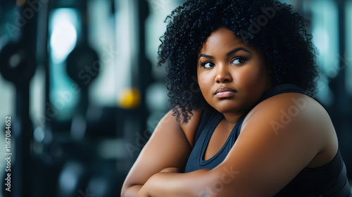 Wallpaper Mural Gym girl  with black and chubby  Torontodigital.ca