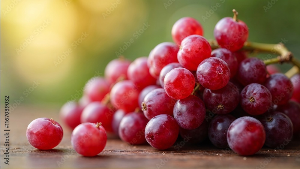 Bunch of purple grapes on green background Bunch of purple grapes on green background