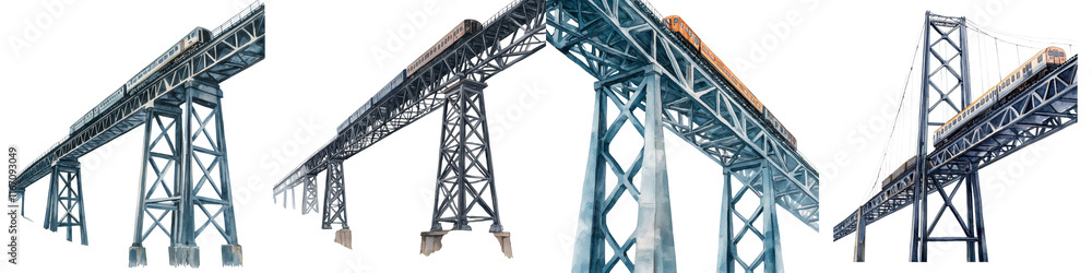 Majestic steel bridge reaching across the skyline iconic industrial architecture and transportation infrastructure in modern urban landscape Majestic steel bridge reaching across the skyline iconic industrial architecture and transportation infrastructure in modern urban landscape