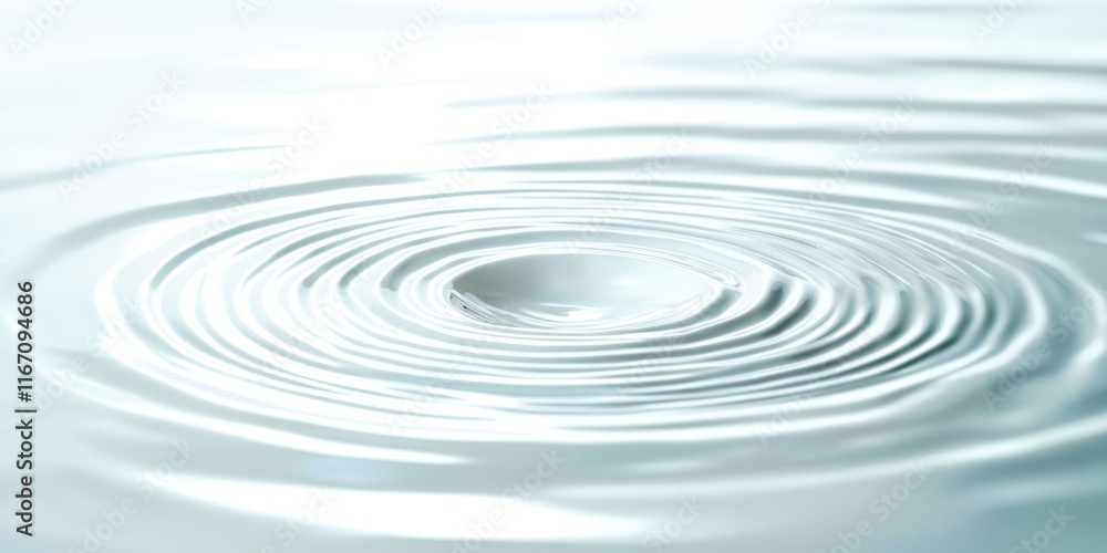 Large circle of water with a small hole in the middle Large circle of water with a small hole in the middle