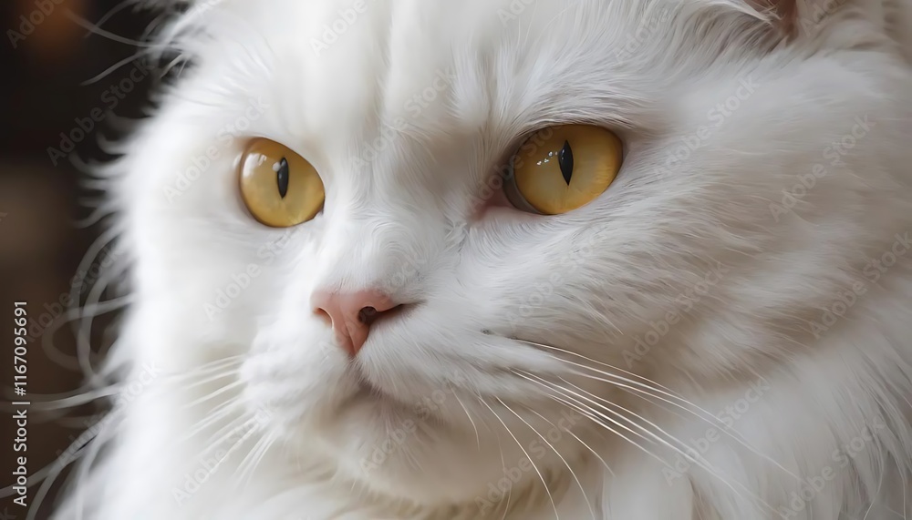 a white persian cat, The adorable white Persian cat is in the living room at home. Pet Animal Concept. a white persian cat, The adorable white Persian cat is in the living room at home. Pet Animal Concept.