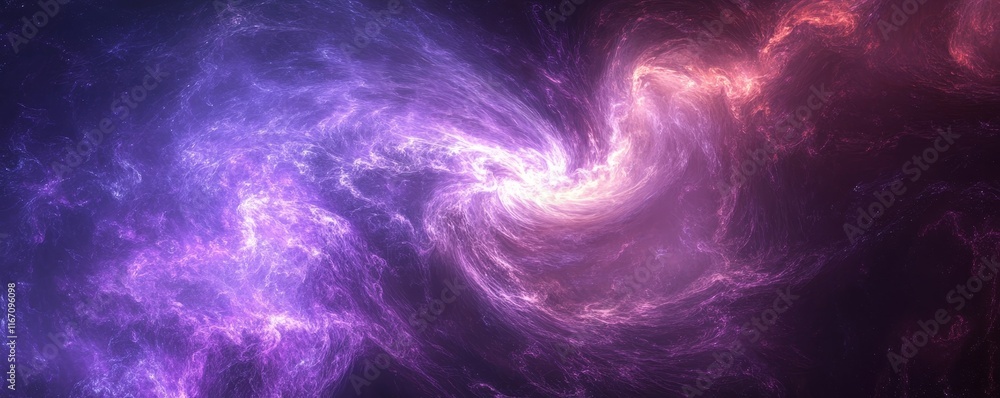 Abstract glowing purple gradient with swirling light effects, Generative AI Abstract glowing purple gradient with swirling light effects, Generative AI