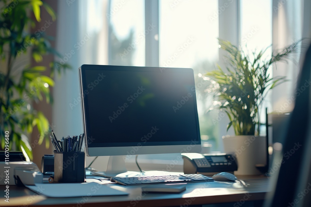 Professional business erp login for secure online hr management with office desk background Professional business erp login for secure online hr management with office desk background
