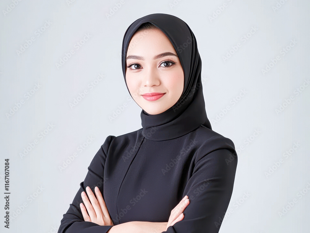 Studio portrait of an empowered businesswoman confidence in professional attire Studio portrait of an empowered businesswoman confidence in professional attire
