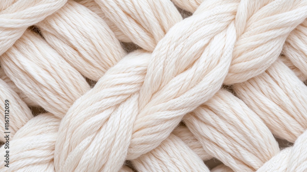 Cream Colored Yarn Texture Woven Fabric Background Close Up Cream Colored Yarn Texture Woven Fabric Background Close Up