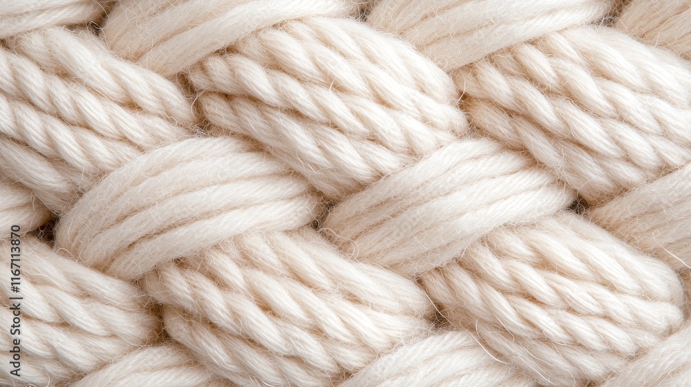 Cream Wool Yarn Texture Background Cozy Knit Woven Fabric Detail Cream Wool Yarn Texture Background Cozy Knit Woven Fabric Detail