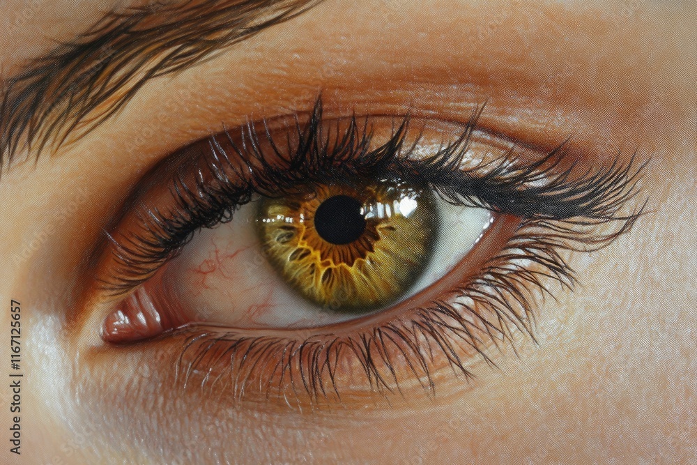 Naklejka premium hazel eye macro