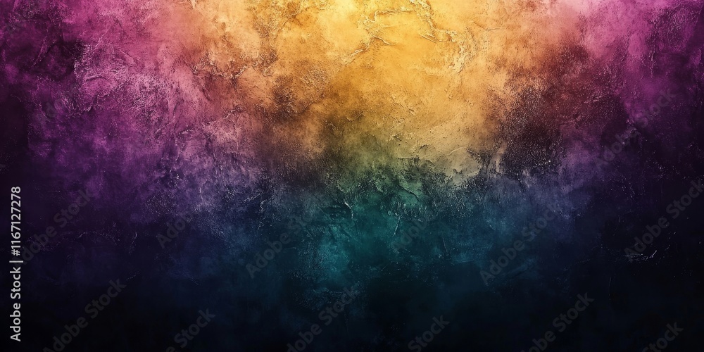 Abstract purple green yellow grainy gradient background dark retro poster header banner backdrop design, Generative AI Abstract purple green yellow grainy gradient background dark retro poster header banner backdrop design, Generative AI