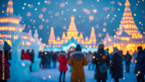 Sapporo Snow Festival, A captivating winter wonderland in Japan, showcasing intricate ice sculptures and vibrant festive atmosphere, a must-see cultural experience