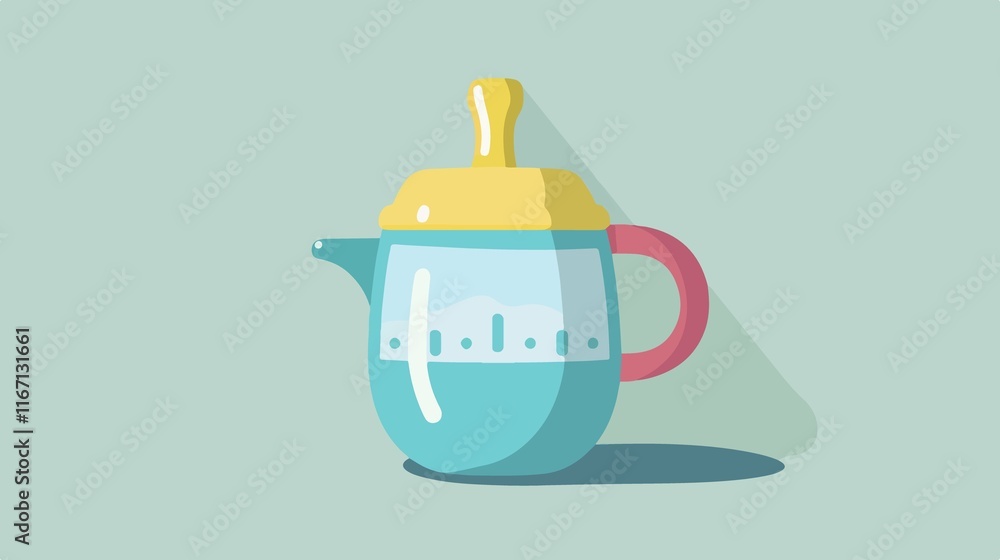 Baby Sippy Cup Vector Isolated Flat Vector Illustration Baby Sippy Cup Vector Isolated Flat Vector Illustration