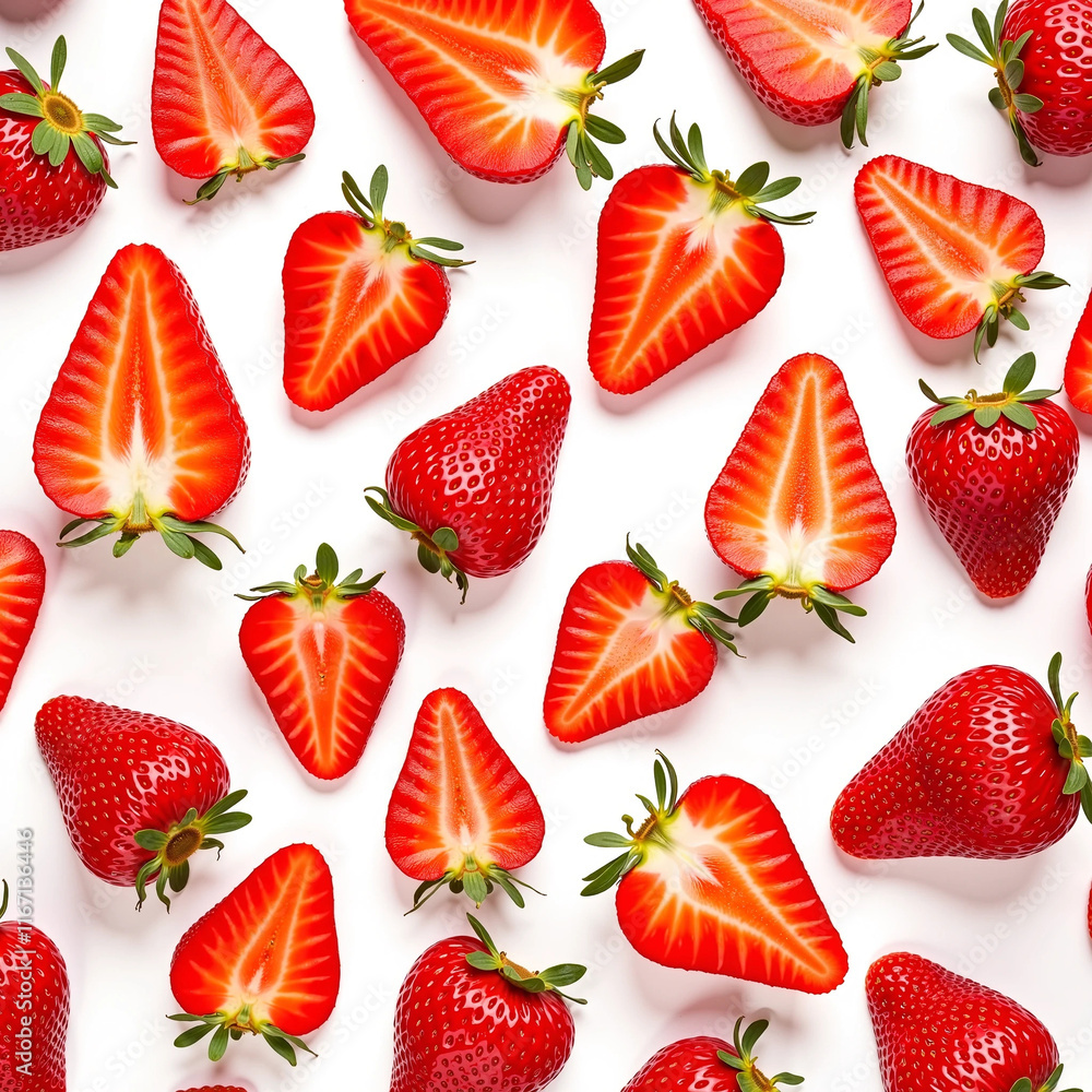 Delicious Juicy Slices of Ripe Strawberry That Add a Burst of Flavor to Any Dish Delicious Juicy Slices of Ripe Strawberry That Add a Burst of Flavor to Any Dish