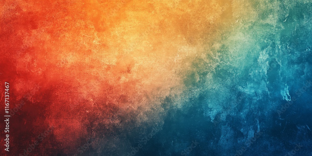Grainy gradient background teal orange red blue retro noise texture summer banner poster backdrop design, Generative AI Grainy gradient background teal orange red blue retro noise texture summer banner poster backdrop design, Generative AI