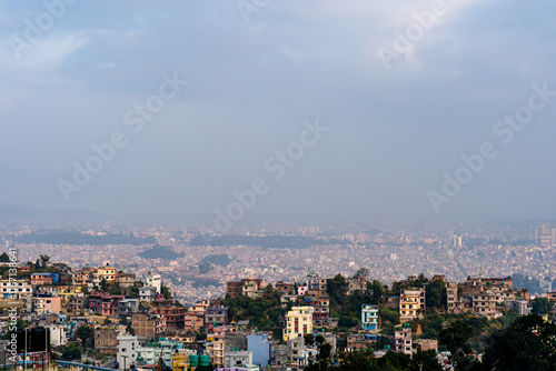 Increase in Air Pollution in Kathmandu, Nepal. photo