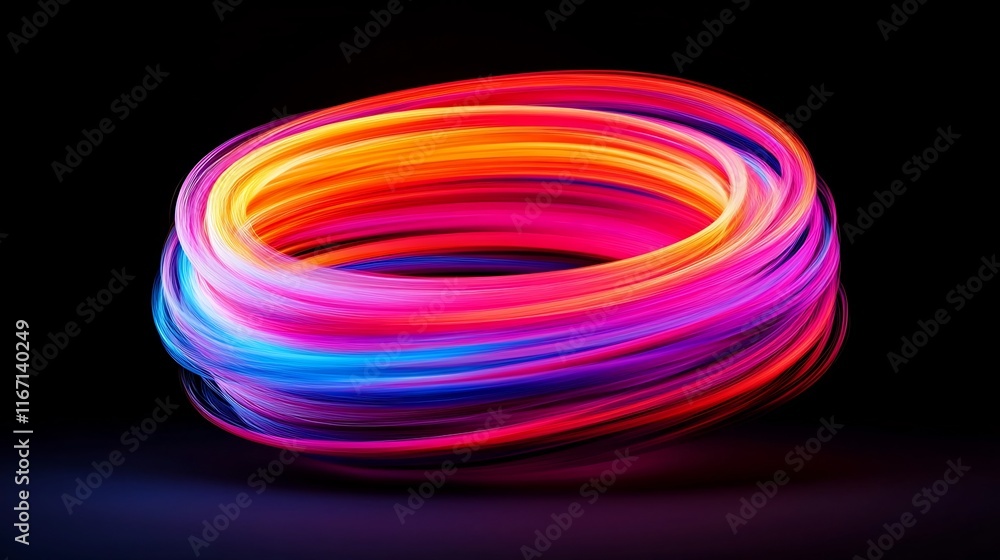 Vibrant Neon Gradient Motion Blur Lines Forming a Luminous Abstract Background Vibrant Neon Gradient Motion Blur Lines Forming a Luminous Abstract Background